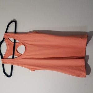 Athleta Coral‎ Orange Racerback Tank Top Athletic Running Summer Athlesiure Gym